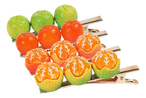 Pinzas Para El Cabello Con Forma De Fruta Resistentes Y Dura