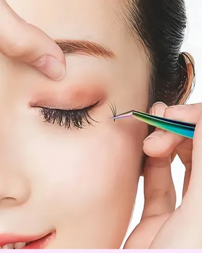 Kit X3 Pinzas Para Extensiones Pestañas Pelo A Pelo Vol Ruso