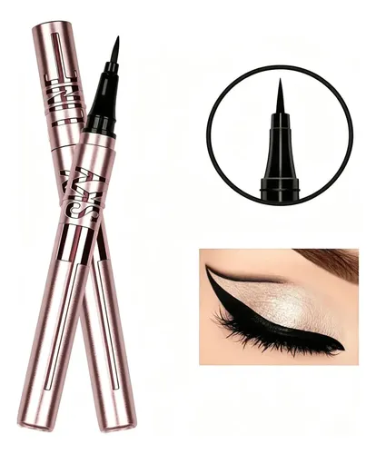 Delineador De Ojos Waterproof Larga Duración Negro
