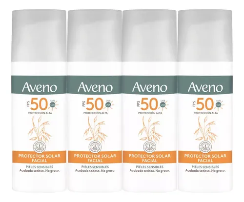 Combo X4 Aveno Protector Solar Fps50 Facial X50ml