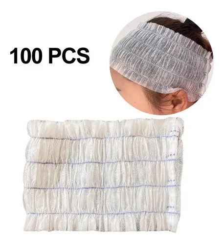 As 100x Cintas For La Cabeza Desechables For Spa, Banda As