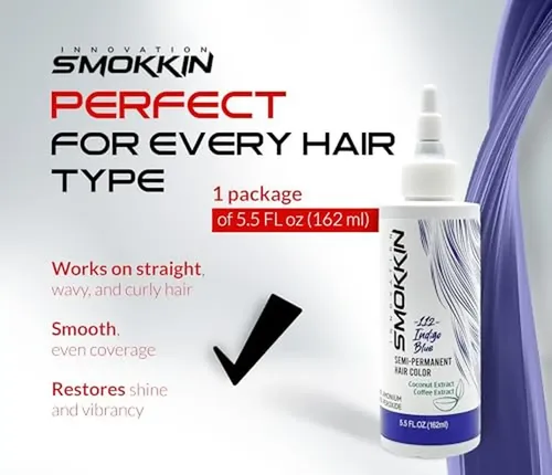 Tinte Semipermanente Para Cabello Smokkin 112 Indigo Blue In