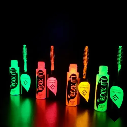 Máscara Pestañas Neón Fluorescente Brillan Luz Uv Pintafan X3_ros – Vde – Ama_pintafan