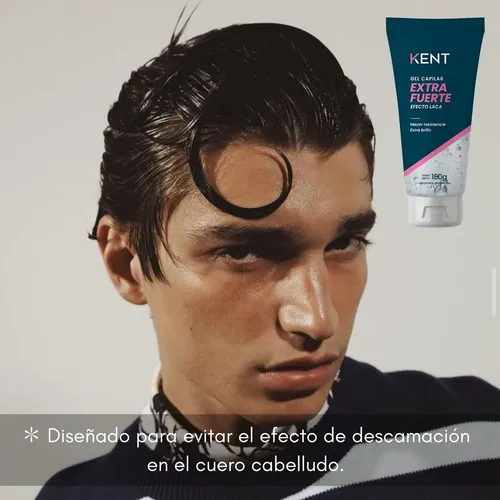 Gel Capilar Kent Extra Fuerte Dermogreen Efecto Laca 150