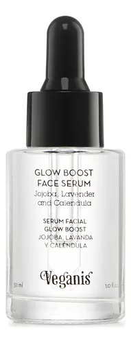Veganis Serum Facial Glow Boost Jojoba Lavanda Calendula 30g