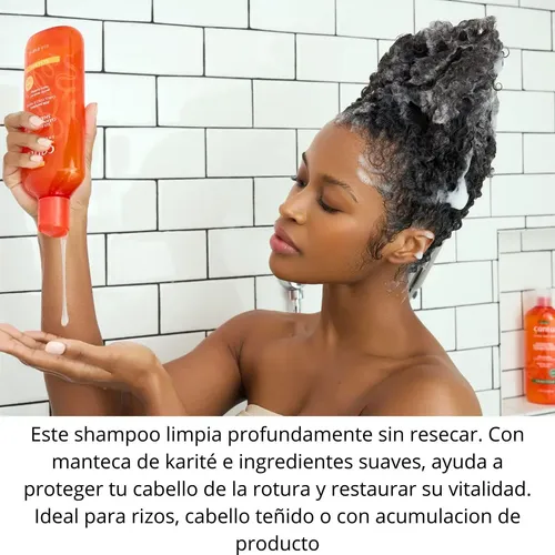Cantu Shampoo Sin Sulfatos Para Rulos 400ml Manteca Karite