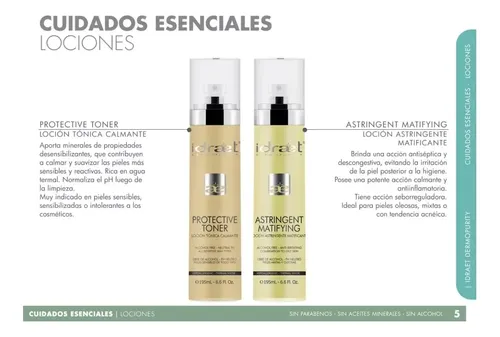 Tonico Idraet Protective Toner Loción Tónica Calmante 210ml