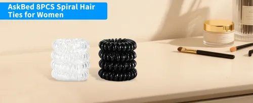 8 Cintas Para El Cabello En Espiral Para Mujer, Sin Daños, S