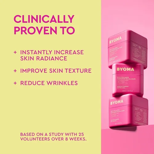 Byoma Máscara De Lamina Facial Bio-collagen-piel De Vidrio