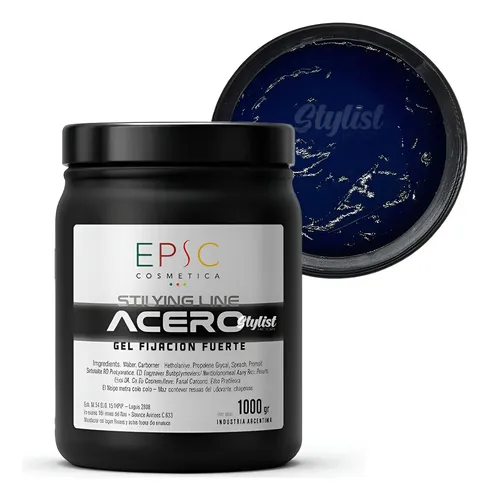 Gel Modelador Acero Azul Fijación Fuerte Epic 1kg