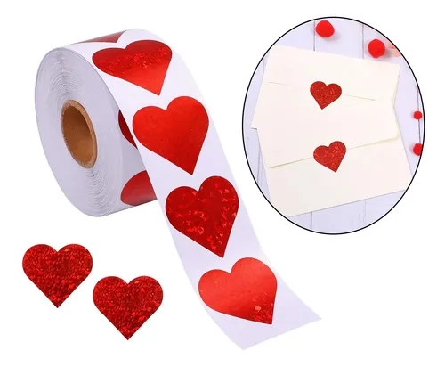 3 Paquete De 2-4 500x Pegatinas De Amor Etiquetas 3 Piezas