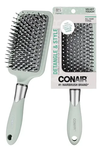 Cepillo Paddle Conair Velvet Touch Verde Salvia Verde Salvia