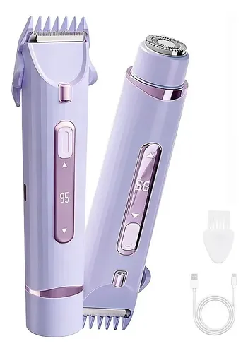 Depiladora Eléctrica Para Bikini Mujer Doble Cabezal