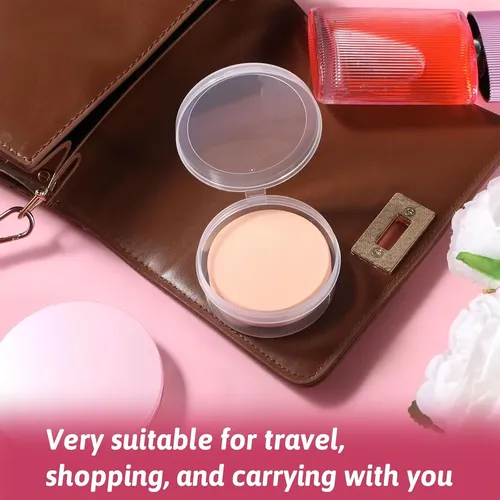 Cjw2 Esponjas De Maquillaje Redondas Para Base Con Estuche.c