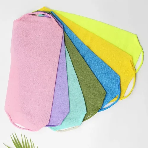 Ad 5pc Toalla De Baño Exfoliante Con Asas