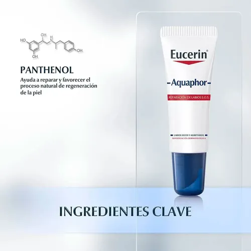 Eucerin Aquaphor Reparación De Labios Secos Agrietados X10ml