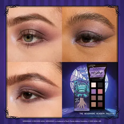 Nyx Paleta Sombras Wednesday The Nevermore Academy Merlina!