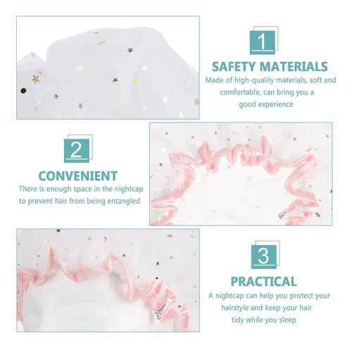 Gorros De Baño De Satén De Satén Impermeables Para Baño, 2 U
