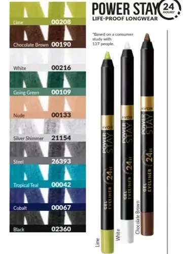 Lápiz Delineador En Gel Avon Power Stay – Tati
