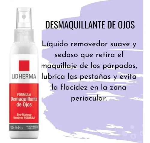 Demaquillante De Ojos Labios Y Rostro Sin Irritar Lidherma