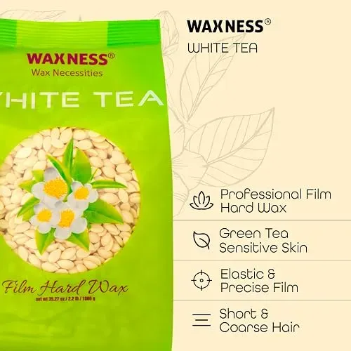 Cera Dura Waxness Film White Tea Cream 1kg Para Depilacion