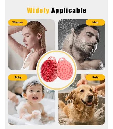 Esponja Exfoliante Anticelulitis Silicona Rosa 2 En 1
