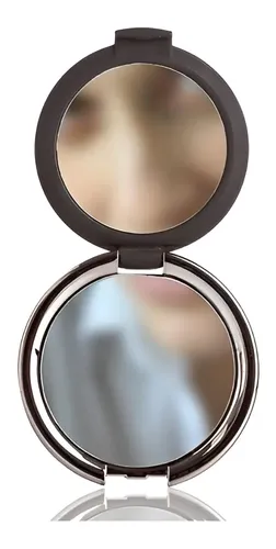 Espejo Compacto Redondo Doble Aumento Basicare 6.5cm Maquillaje