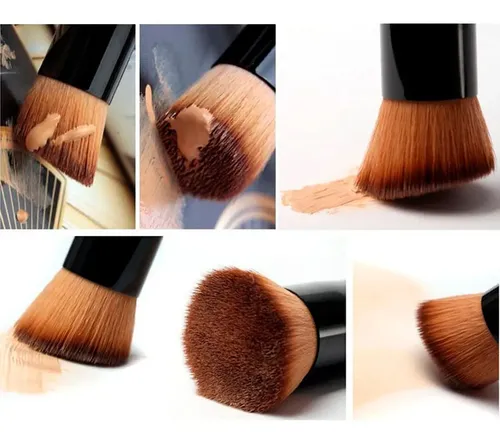 ** ** Pincel De Maquillaje Base Diagonal 12 Cm – Acabado **