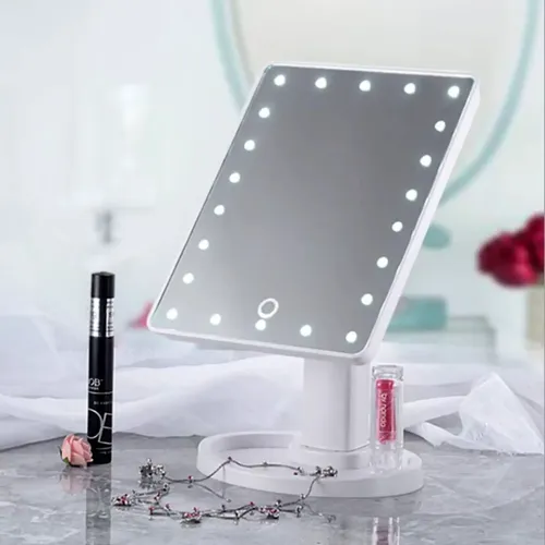 Espejo Maquillaje Led De Tocador Luz Fría Rectangular 584