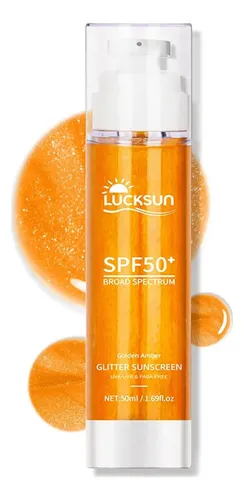 Protector Solar En Aceite Corporal Spf 50 Con Brillo