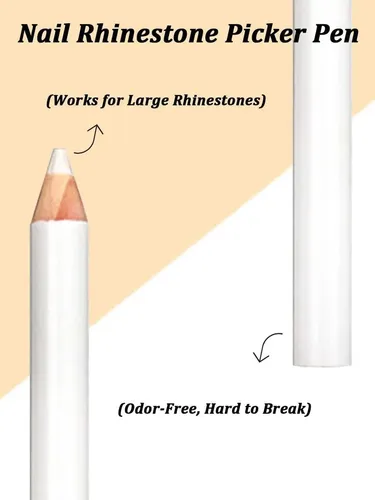 Lápices De Uñas Blancos Con Puntos Para Esmalte De Uñas (paq
