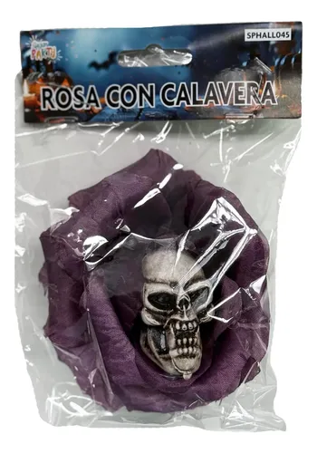 Hebilla Broche De Pelo Flor Calavera Calaca Halloween