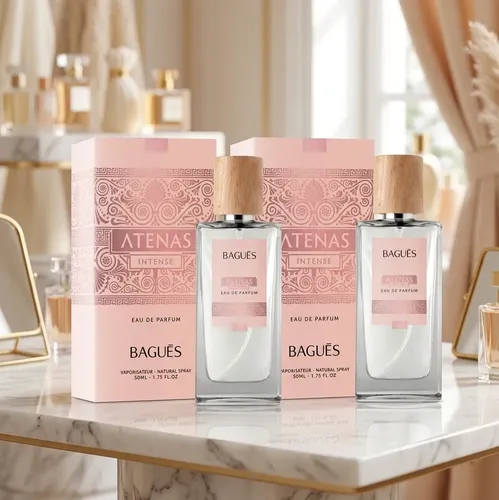 Lote X2 Perfumes Femenino Atenas Intense Bagues Edp 50 Ml