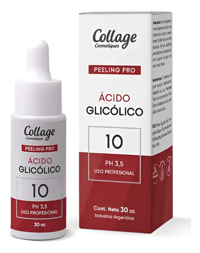 Serum Acido Glicolico 10% Peeling Pro X 30cc Collage Momento De Aplicación Día/noche Tipo De Piel Todo Tipo De Piel