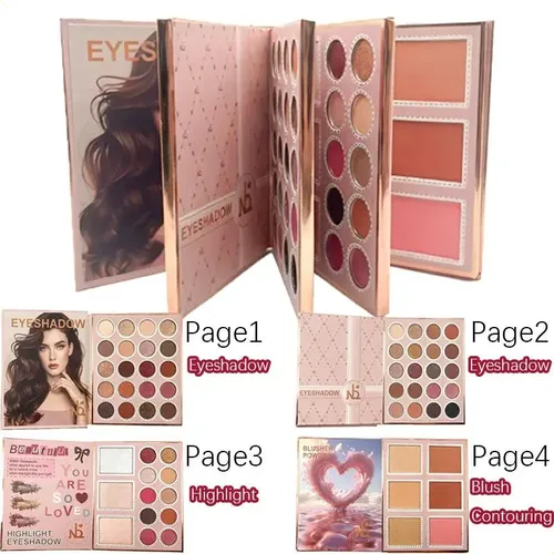 Paleta De Libros De Maquillaje, Kit De Regalo De Maquillaje