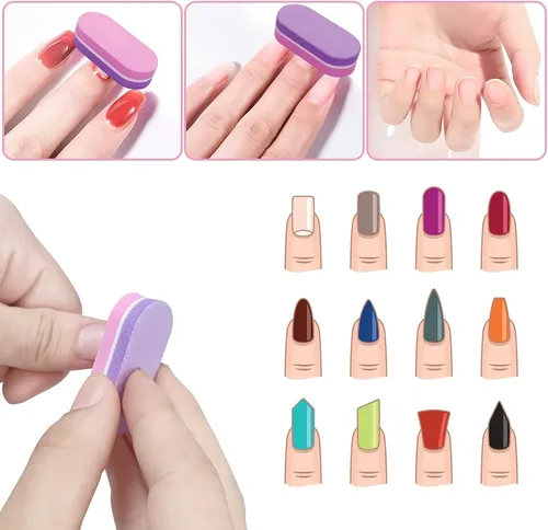 Paquete De Mini Pulidores De Uñas, 100 Bloques Pequeños De P