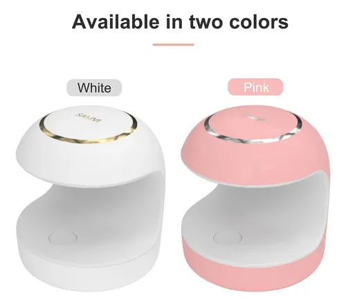 Mini Lámpara De Uñas Uv Led Gel Polish Secador De Uñas Zcpp Rosa