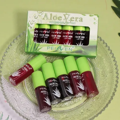 6piece Aloe Vera Lip Gloss Set, Moisturizing Liquid Lipstick
