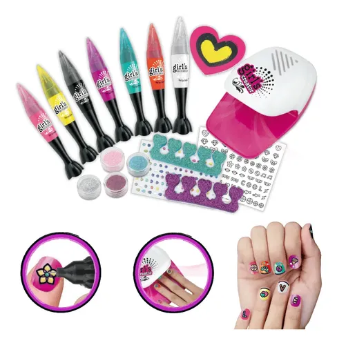 Juego Manicura For Niños,juguetes De Manicura Diy For Niñas