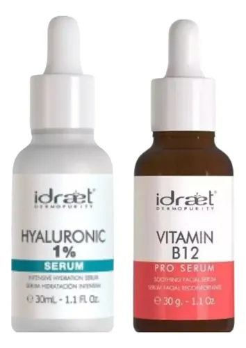 Rutina Skincare Serum Hialuronico Piel Sensible B 12 Idraet
