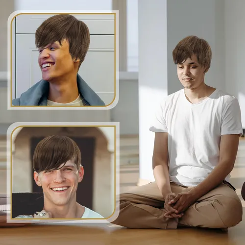 Extensión De Cabello Realista Para Reemplazar La Calvicie De