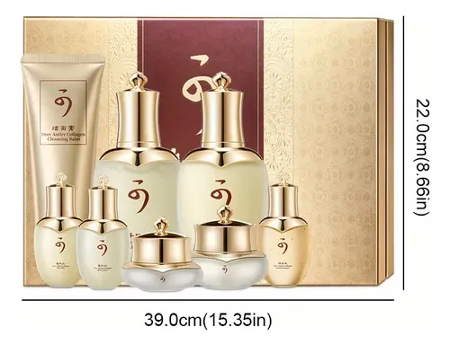 Set Facial De Colágeno 8 Pzs Hidratante Para Mujer