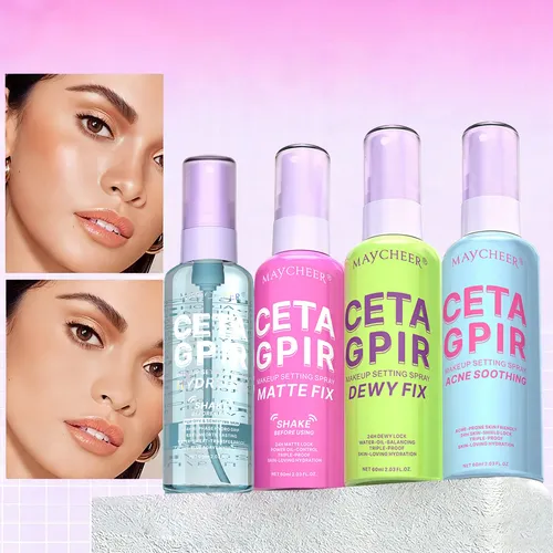 Spray Fijador De Maquillaje De Larga Duración, Impermeable Y