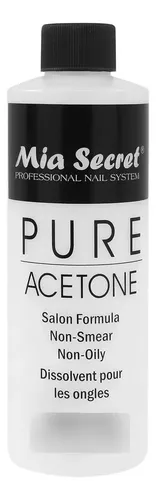 Removedor De Uñas Mia Secret 100% Acetona 4 Oz