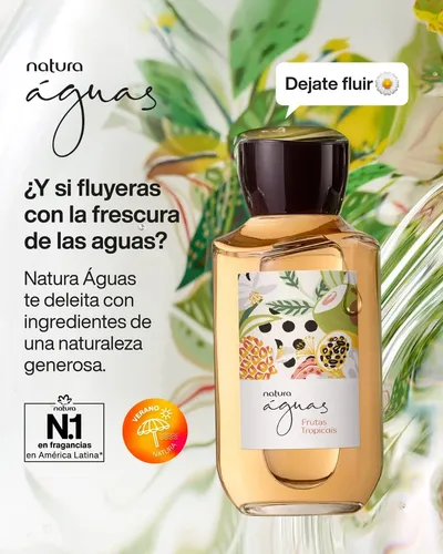 Perfume Mujer Colonia Aguas Frutas Tropicales 150ml Natura
