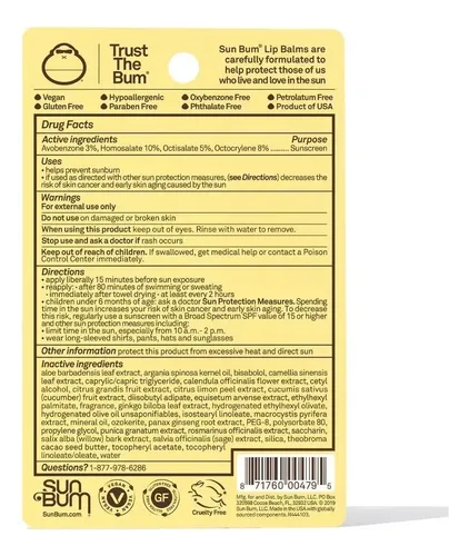Kit Sunbum Fps 30 Protector Solar Labial C/ Aloe Y Vitamina E