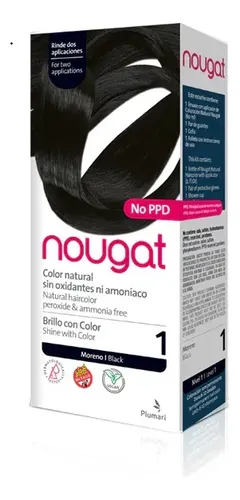Tintura Plumari Nougat Cabello Semi Permanente Sin Amoníaco Brillo Moreno