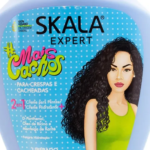 Skala Mais Cachos 1kg Hidratación Crema Rulos Apta Curly