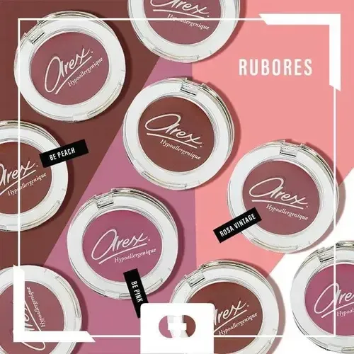 Rubor en Crema Arex Hypoallergenique BePink con Textura Aterciopelada