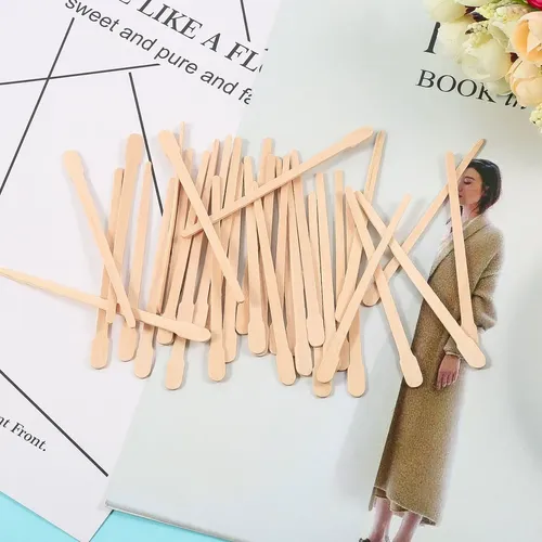 Espátulas De Cera Pequeñas Wax Sticks Bememo, 500 Unidades